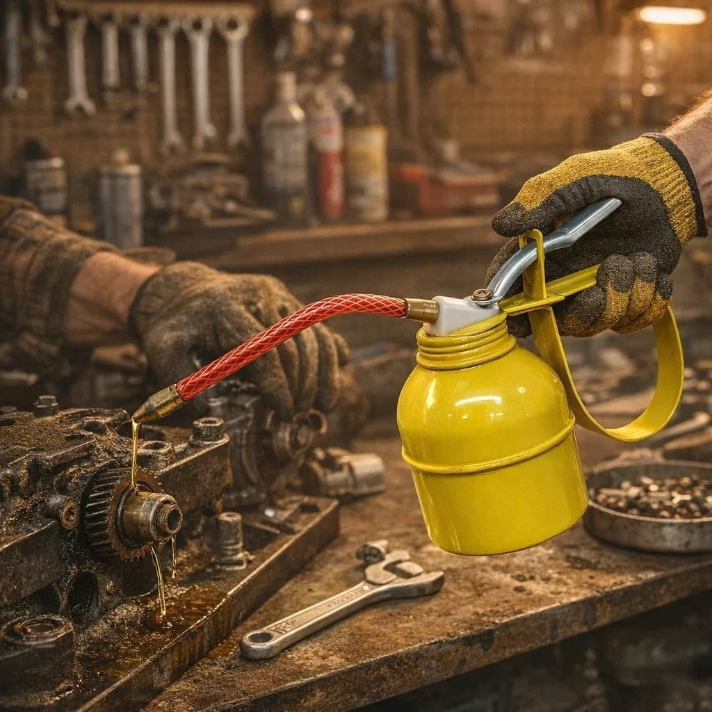 Almotolia Bomba Manual Óleos 300 ml Design Ergonômico Amarela Uso Fácil Achadinhos