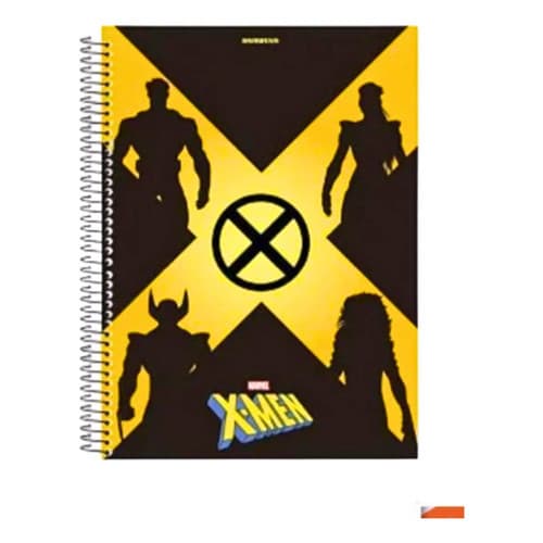Caderno Universitario X-men Marvel 10mat Adesivos C Dura 160-Modelo 7(Modelo 7)