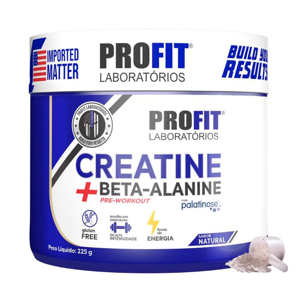 Creatina + Beta-Alanina 225g Pré-Treino - Profit Labs