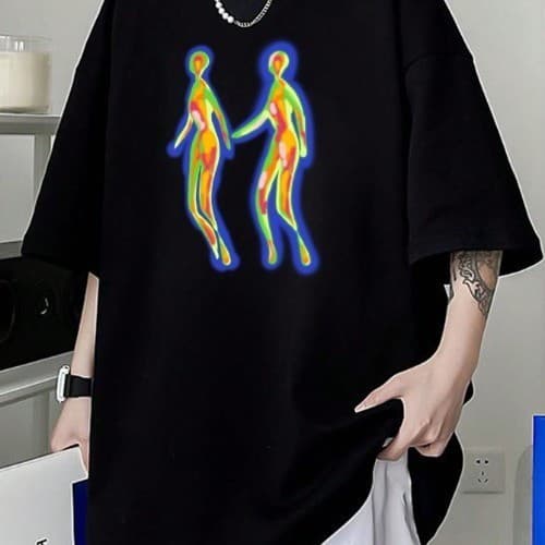 Camiseta Detecta Calor Humano Aura Unissex Estampa Alta Qualidade 100% Algodão