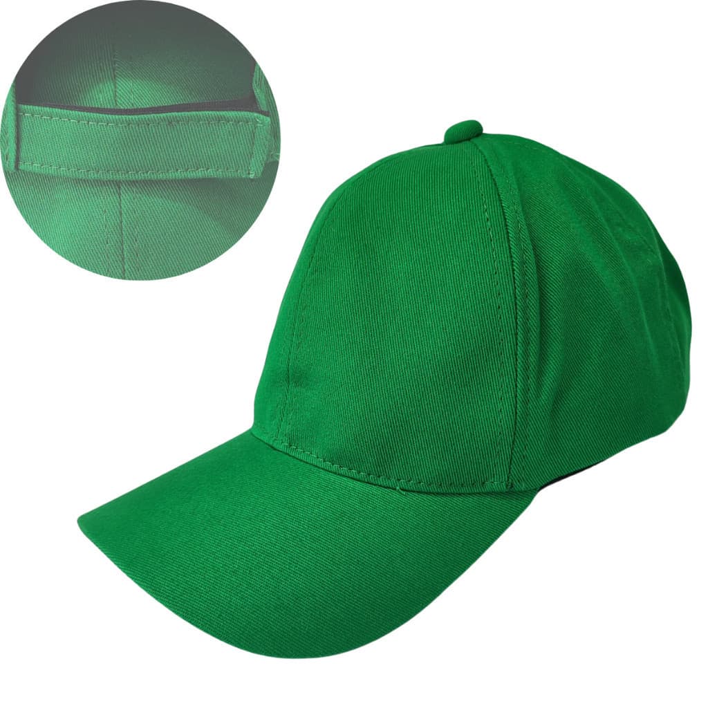 1 Boné Liso em Brim Para Bordar Sublimar Estampar Silk Screen Verde Bandeira