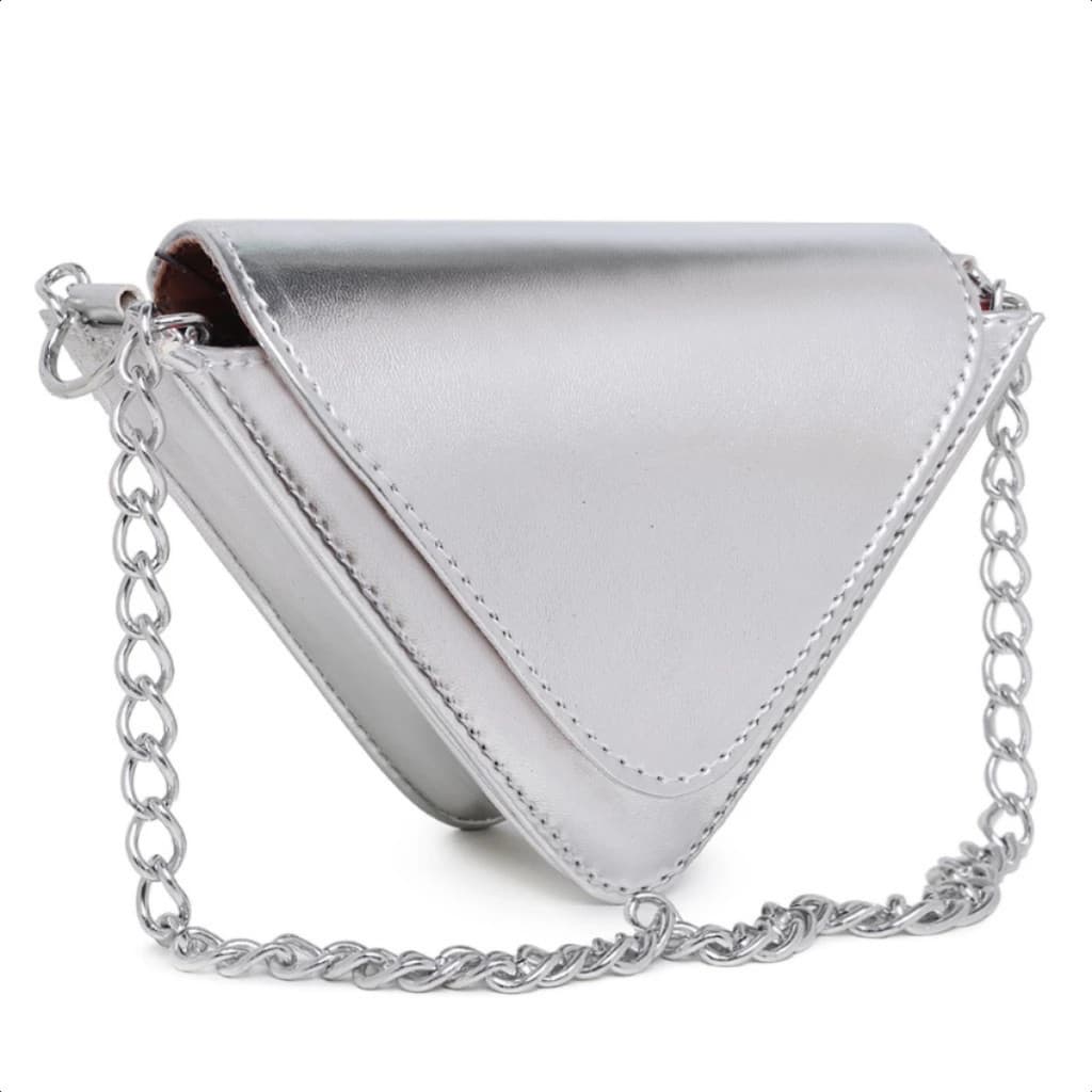 Bolsa Mini Triângulo Lisa Versátil com Envio Imediato