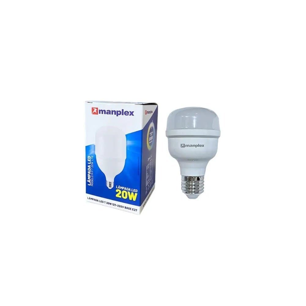 MANPLEX LAMPADA LED BULBO 20W E27 BIVOLT 6500K