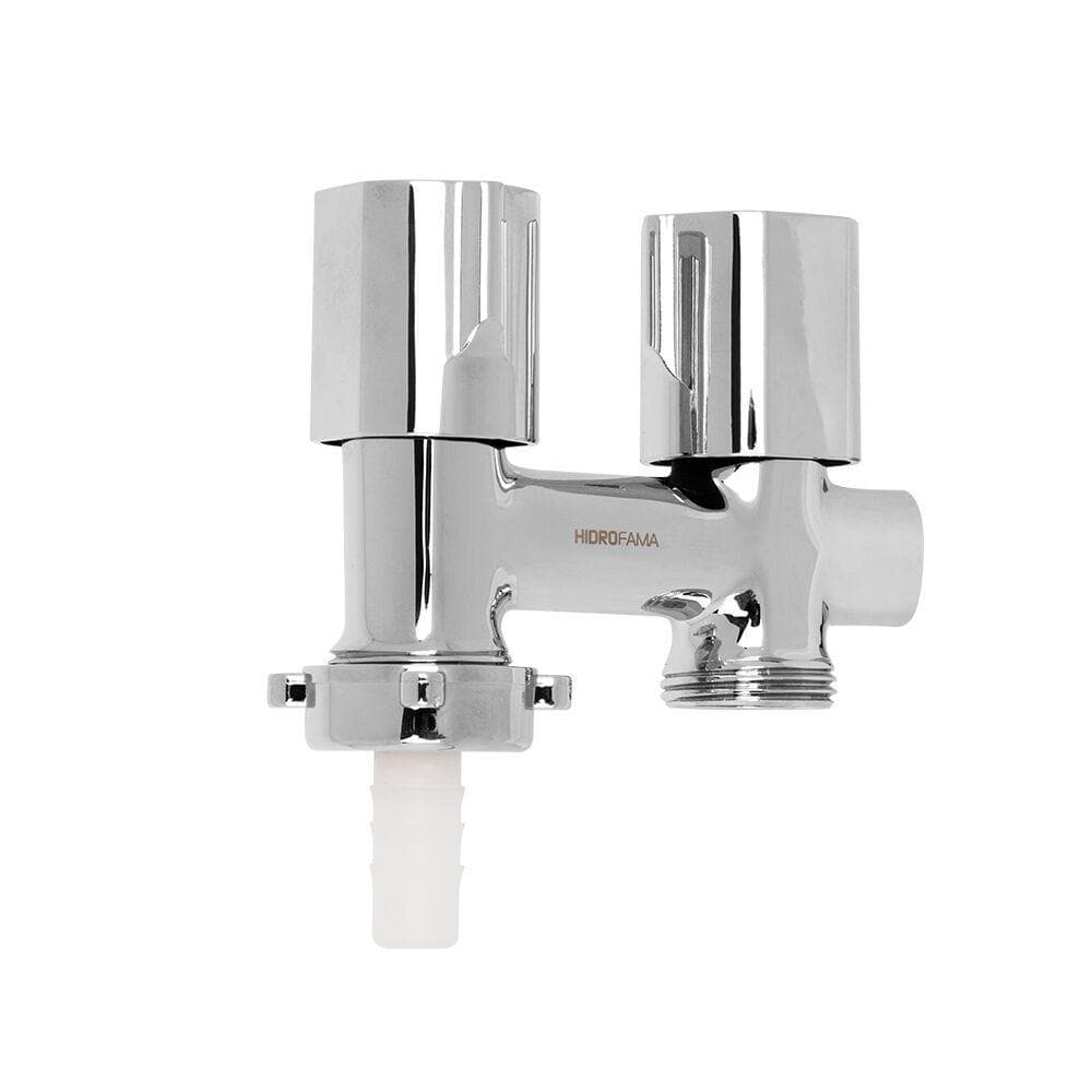 Torneira para Tanque e Máquina de Parede Bica Baixa 1/2" Monde Cromado Addra