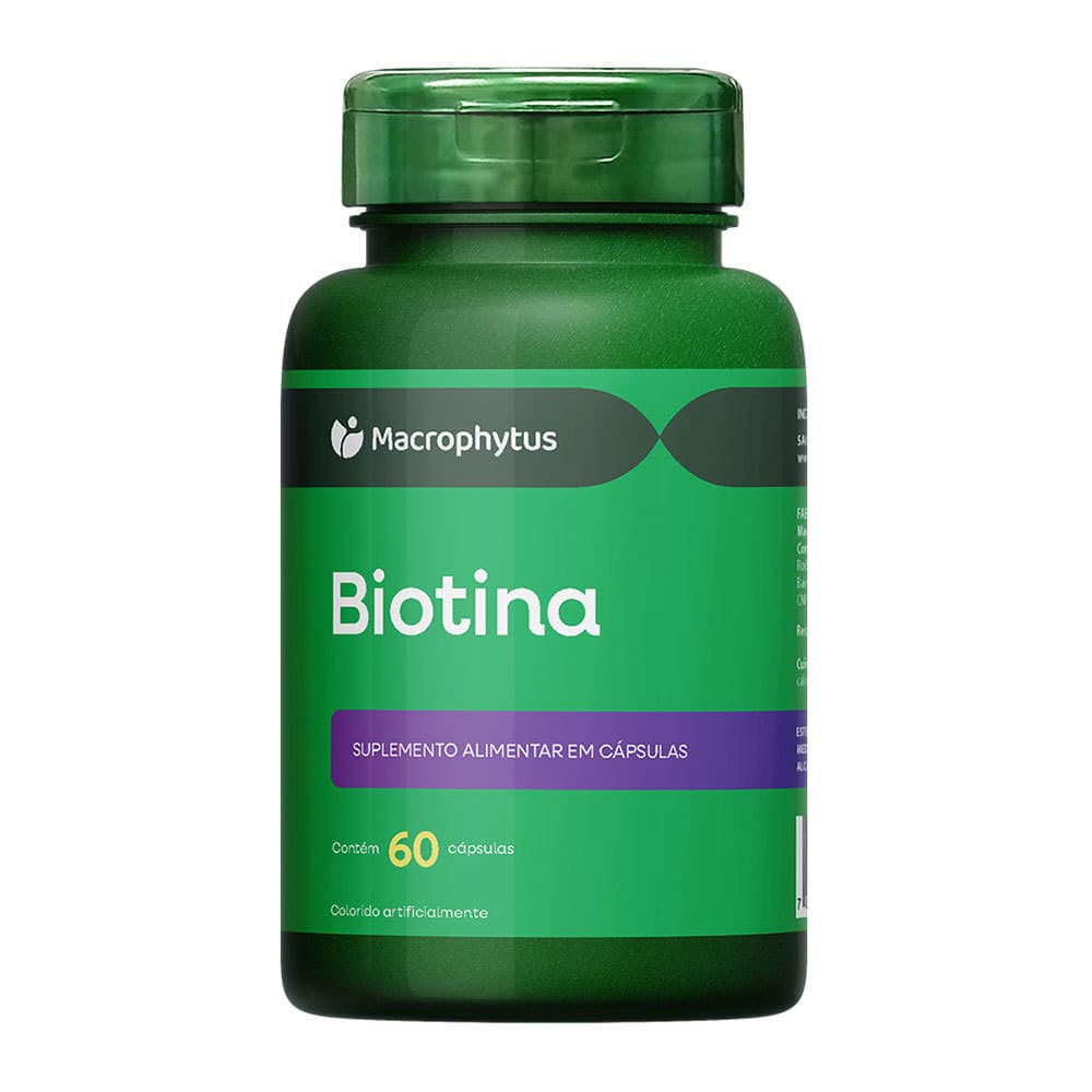 Biotina 100% pura 45mcg 60 cápsulas softgel