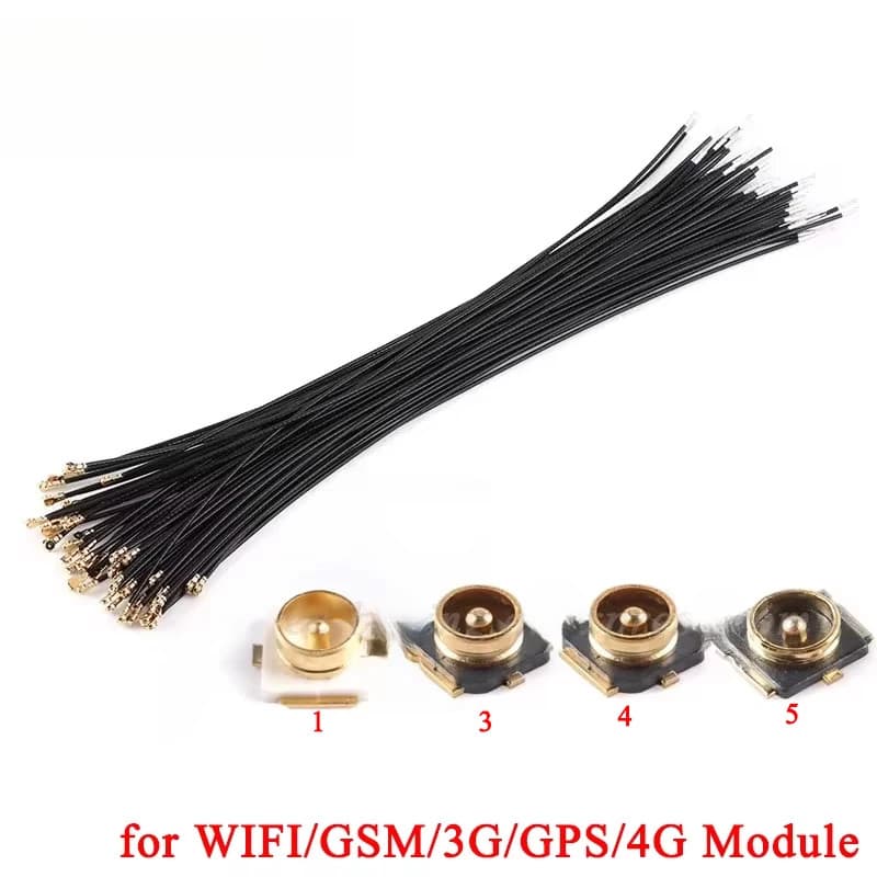 10-20pcs 2.4G IP X 1 3 4 5 UFL U.FL Antena Terminal Fio Cabo Conector Adaptador De Soquete De Assento Módulo WIFI/GSM/3G