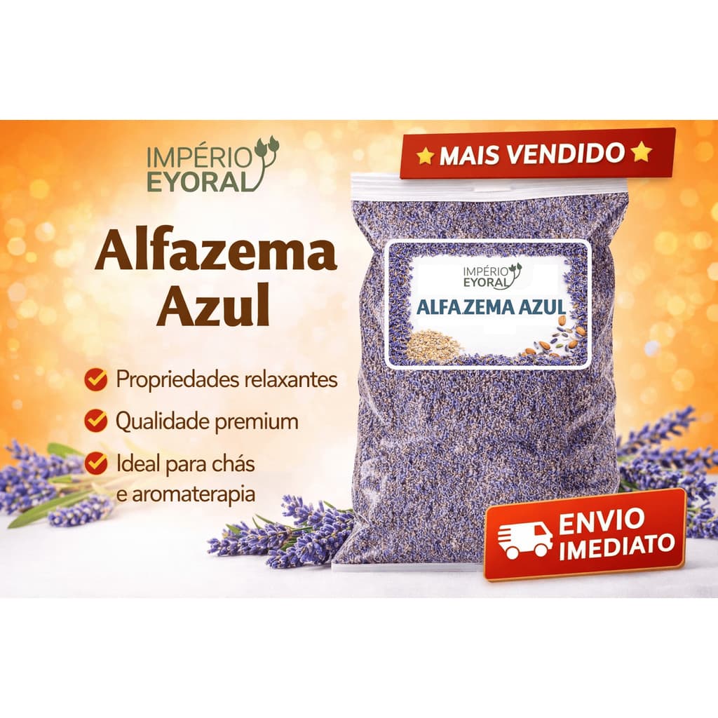 Alfazema Azul Desidratada Chá Natural Aromático Para Infusão e Aromaterapia Premium