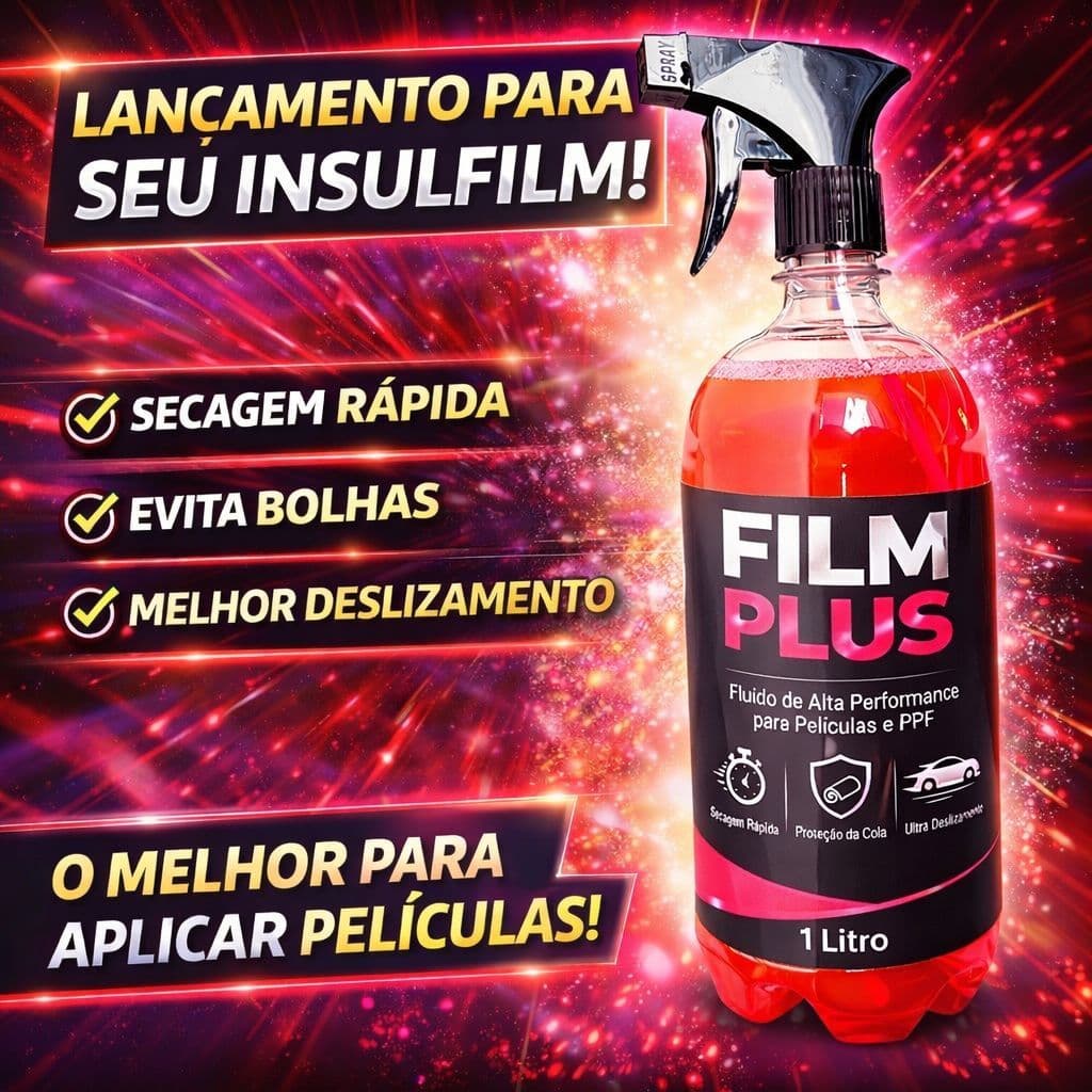 Film Plus Líquido Inovador P/ Insulfilm & PPF Protege a Cola Solução de montagem de película