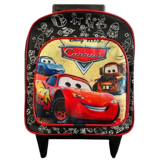 Mochila de Rodinha Escolar Infantil do Carros Para Meninos Com Puxador. Promoção- Envio Imediato 2025