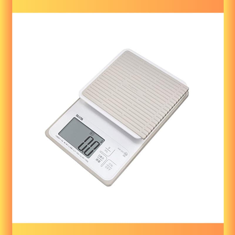 Balança de cozinha Tanita Balança de cozinha digital à prova d'água 3kg 0,1g KW-320 WH Balança de cozinha lavável