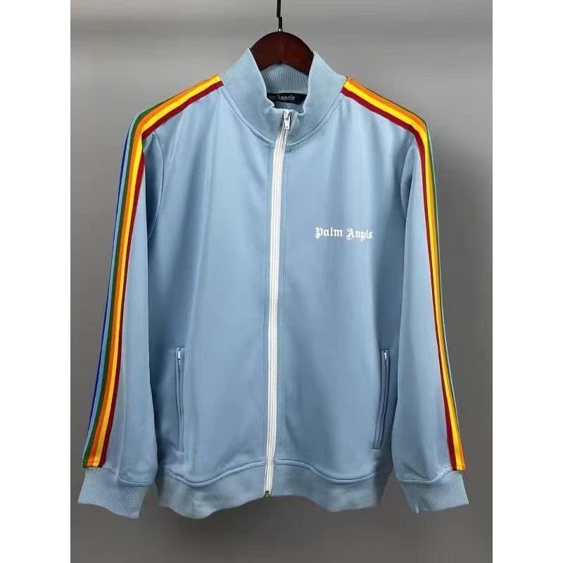 Comércio exterior Cross-Border anjo calças arco-íris listrado fita jaqueta carta terno uniforme escolar jaqueta Ri