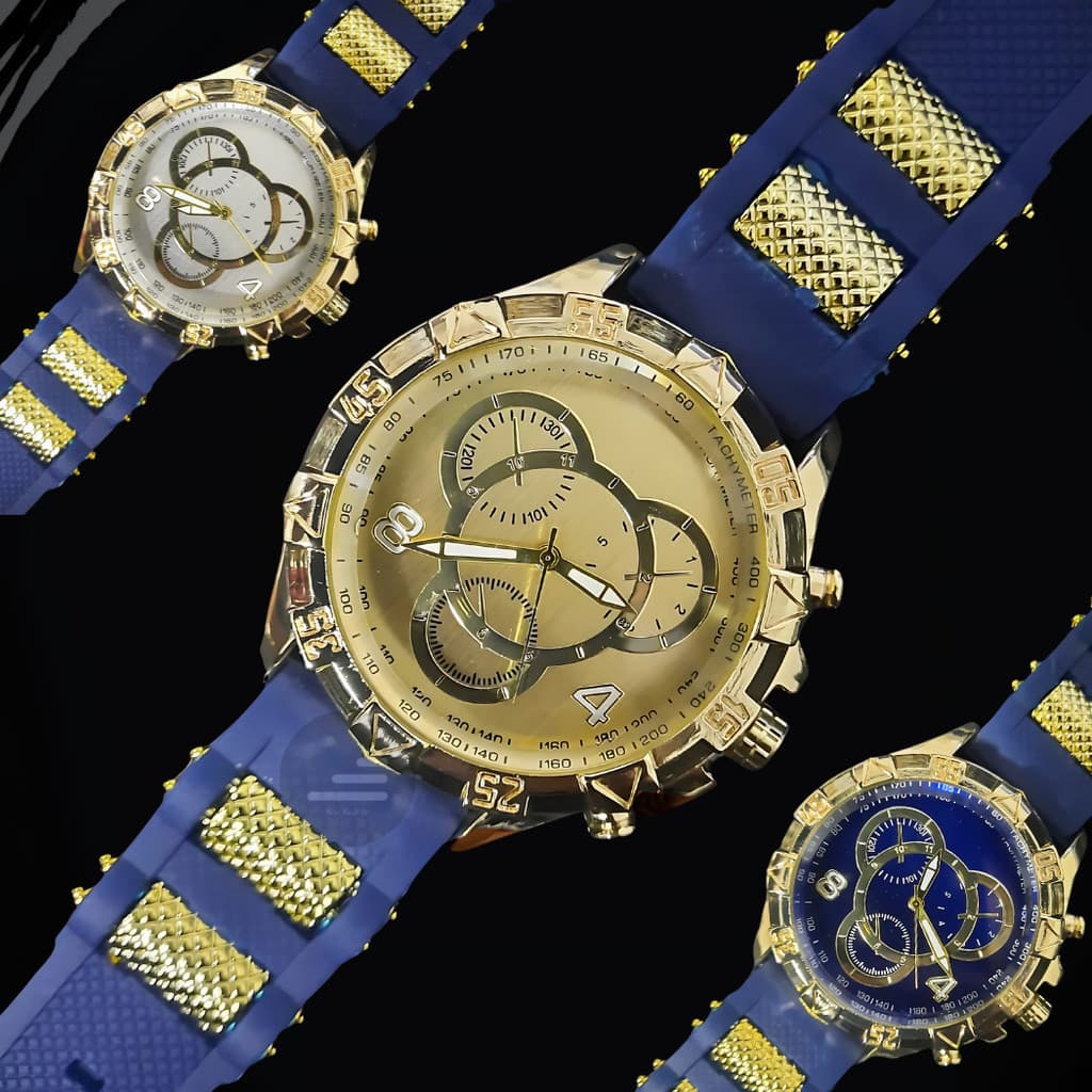 Relógio Masculino Dourado Luxo Qualidade Top
