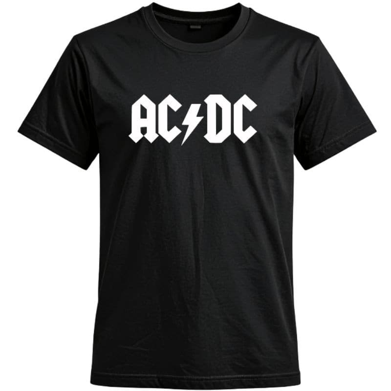 Camiseta AC/DC Logo Clássica Hard Rock T-Shirt ACDC Banda Raiz Vintage Algodão Premium Unissex P ao G5