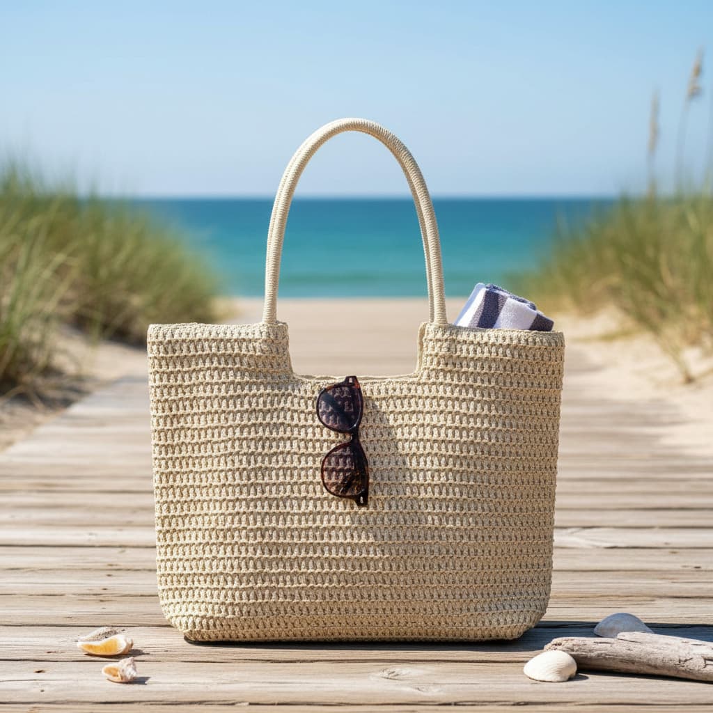 Bolsa De Palha Ombro Feminina Praia Forrada Com Zíper