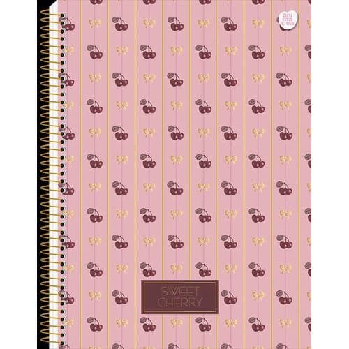 Caderno Universitario Feminino Capa Dura 80 Folhas Design Moderno Organizador Estudos