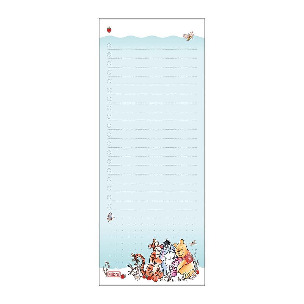 Bloco TILIBRA Tilembrete G Pooh Decorado 82x209mm 50 Folhas