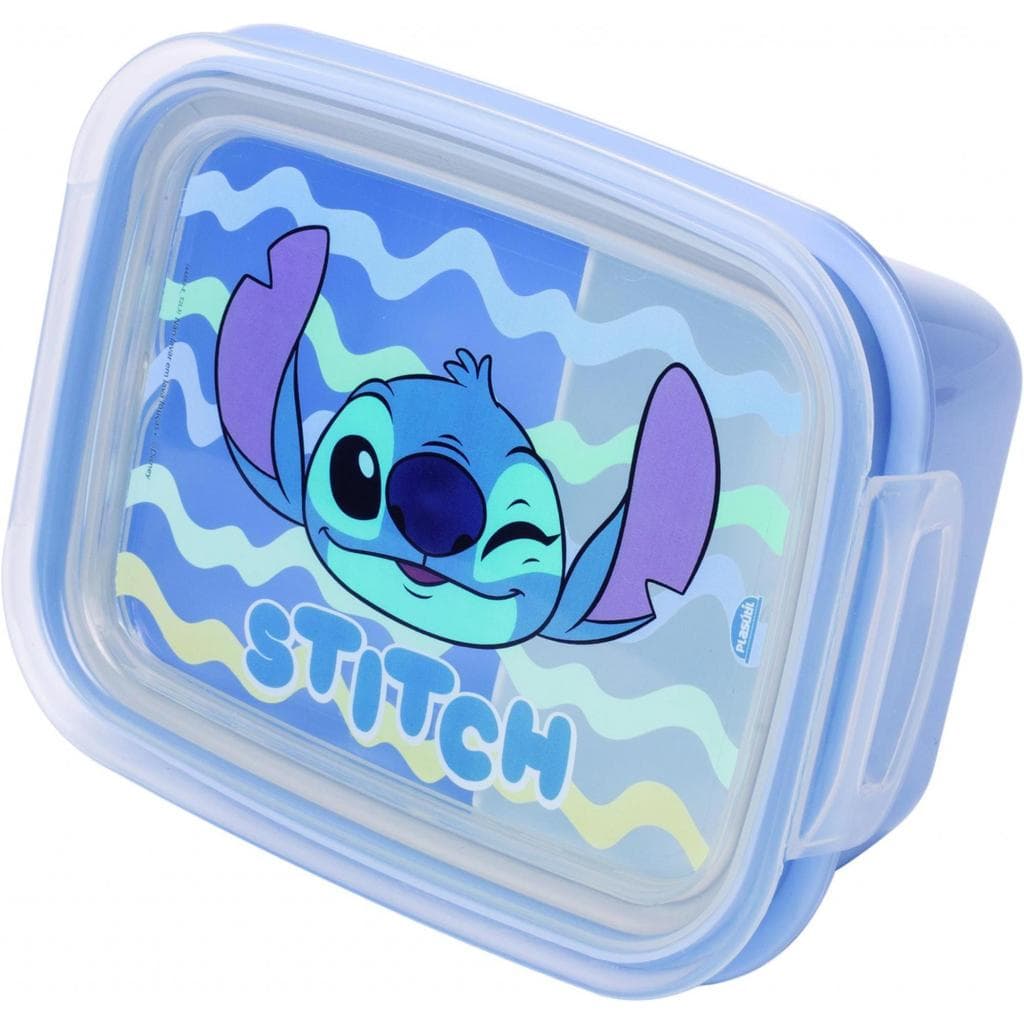 Marmita lancheira hermética com divisória com trava STITCH 630 ML
