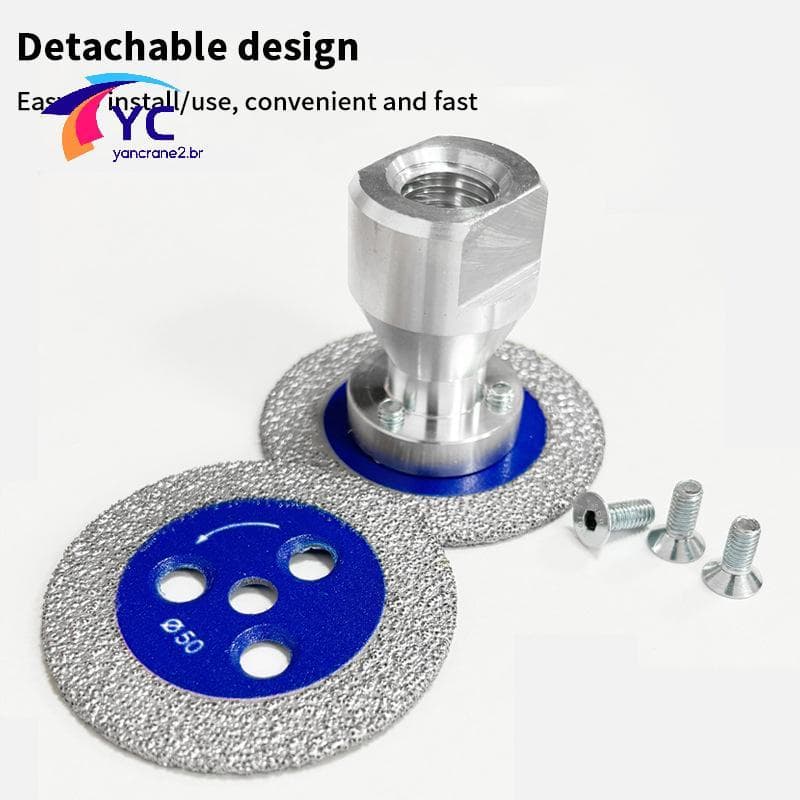 YCBR M14 Lâmina De Serra Com Flange Removível Disco De Corte Turbo Para Granito Cerâmica Concreto Moagem Escultura Ferra