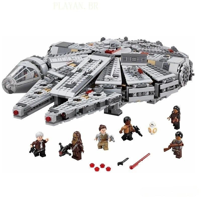 Star Wars Millennium Falcon Razor Xiaobo X-Wing Fighter AT Wilder Jedi Knight Action Figure Conjunto de blocos de constr