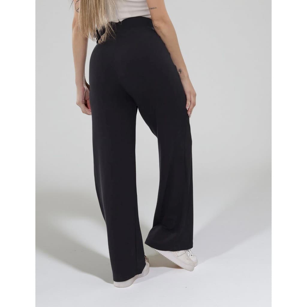 Calça Pantalona Lazinho Inverno Calça Feminina Calça Wide Leg Calça Preta Para o Seu Conforto