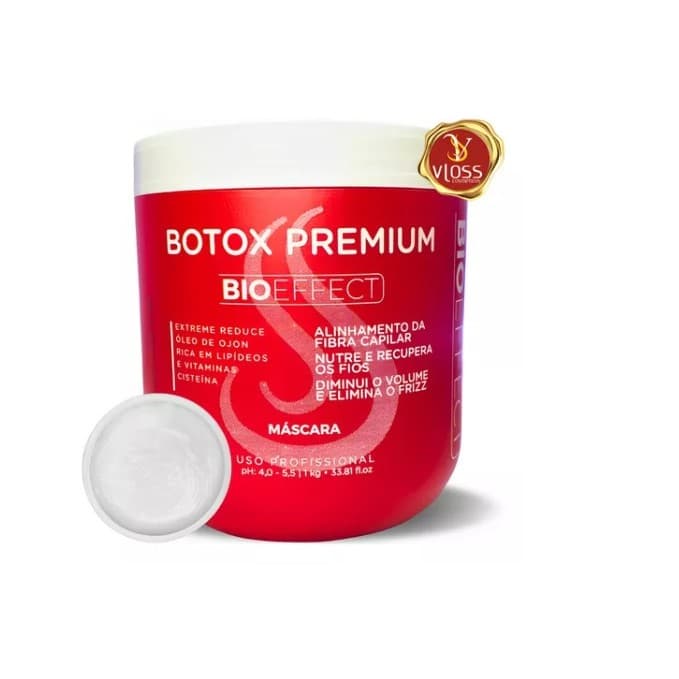 Vloss BTX Premium Bio Effect Máscara Alisante Anti Frizz 1kg