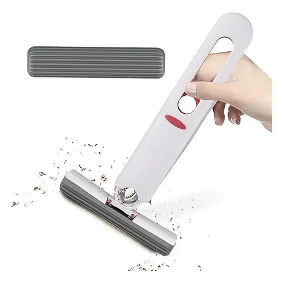 Mini Mop Limpeza Vidros Pia Espreme Portátil Ajustável