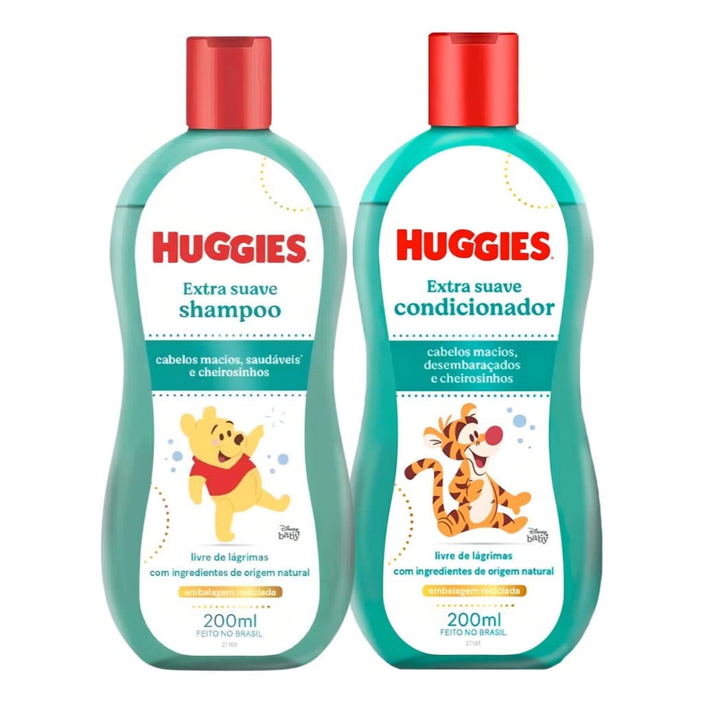 Kit Shampoo E Condicionador Huggies Extra Suave 200ml