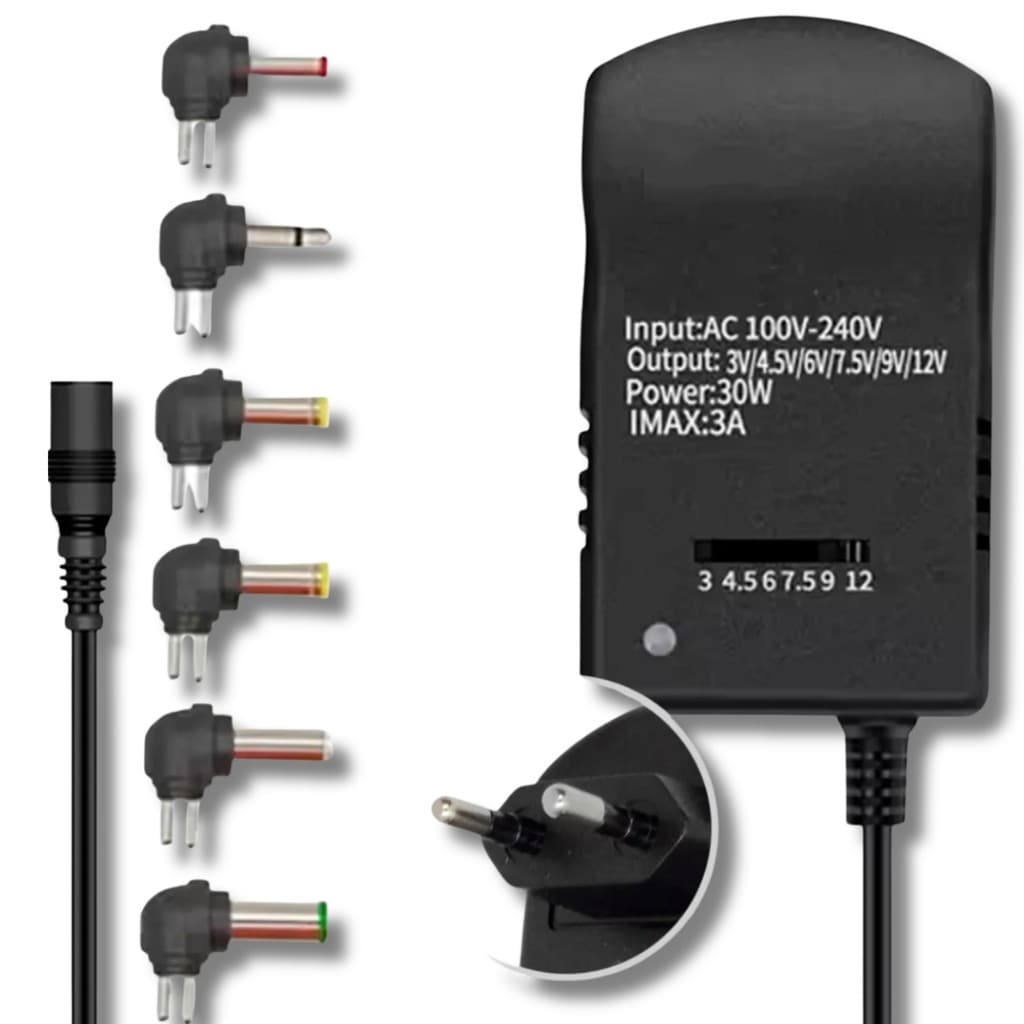 Fonte Universal Regulada 3.0a 3v 4.5v 6v 7.5v 9v 12v