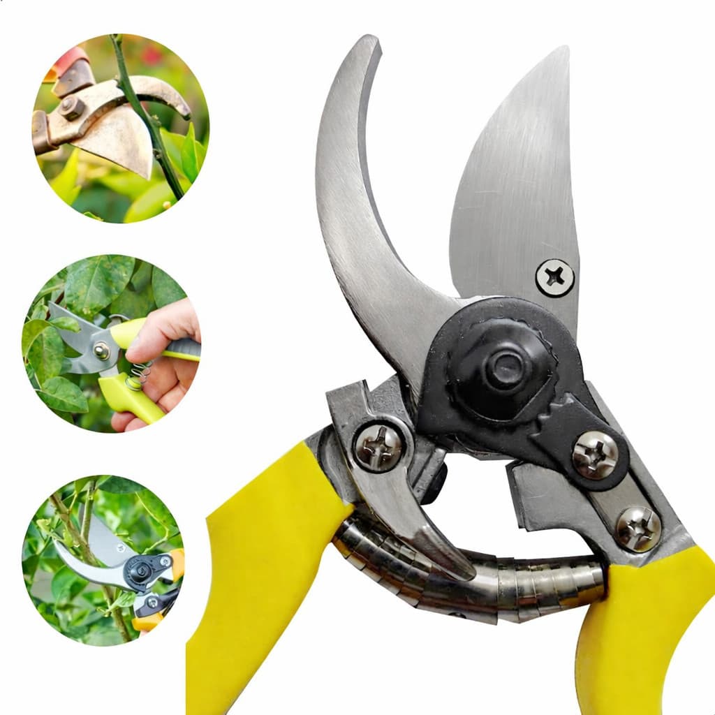 Tesoura Alicate de Poda Profissional Galhos Plantas Frutiferas 21,5cm Aço Carbono