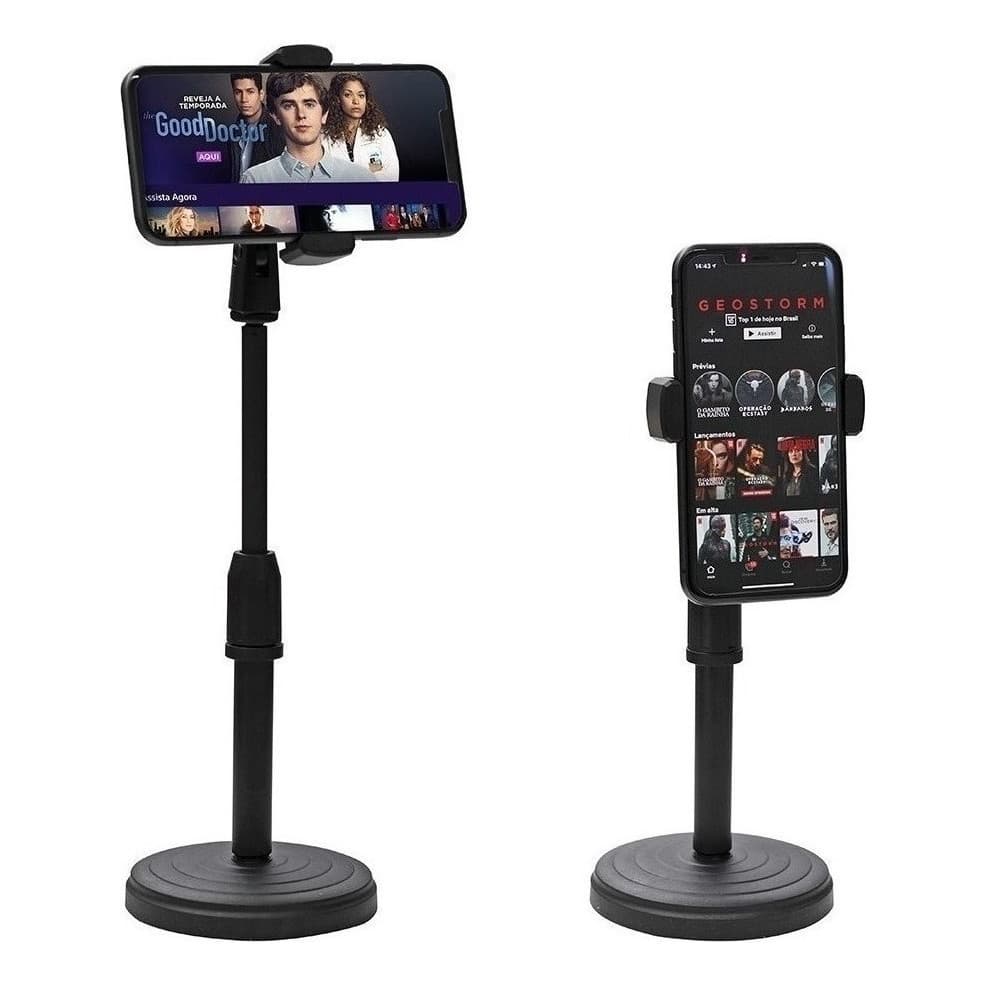 Suporte Tripé para Celular Smartphone iphone Mesa Portátil Selfie 360º