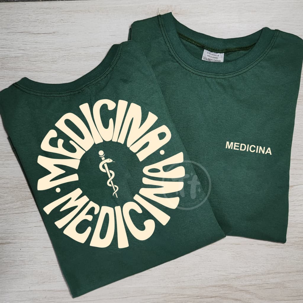 Camisa de Algodão Feminina Curso Profissões Medicina