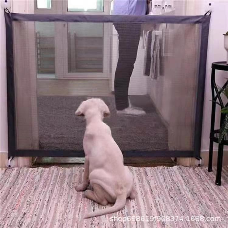 Grade De Proteção Para Cachorro Rede De Segurança Para Porta Portátil E Fácil De Instalar