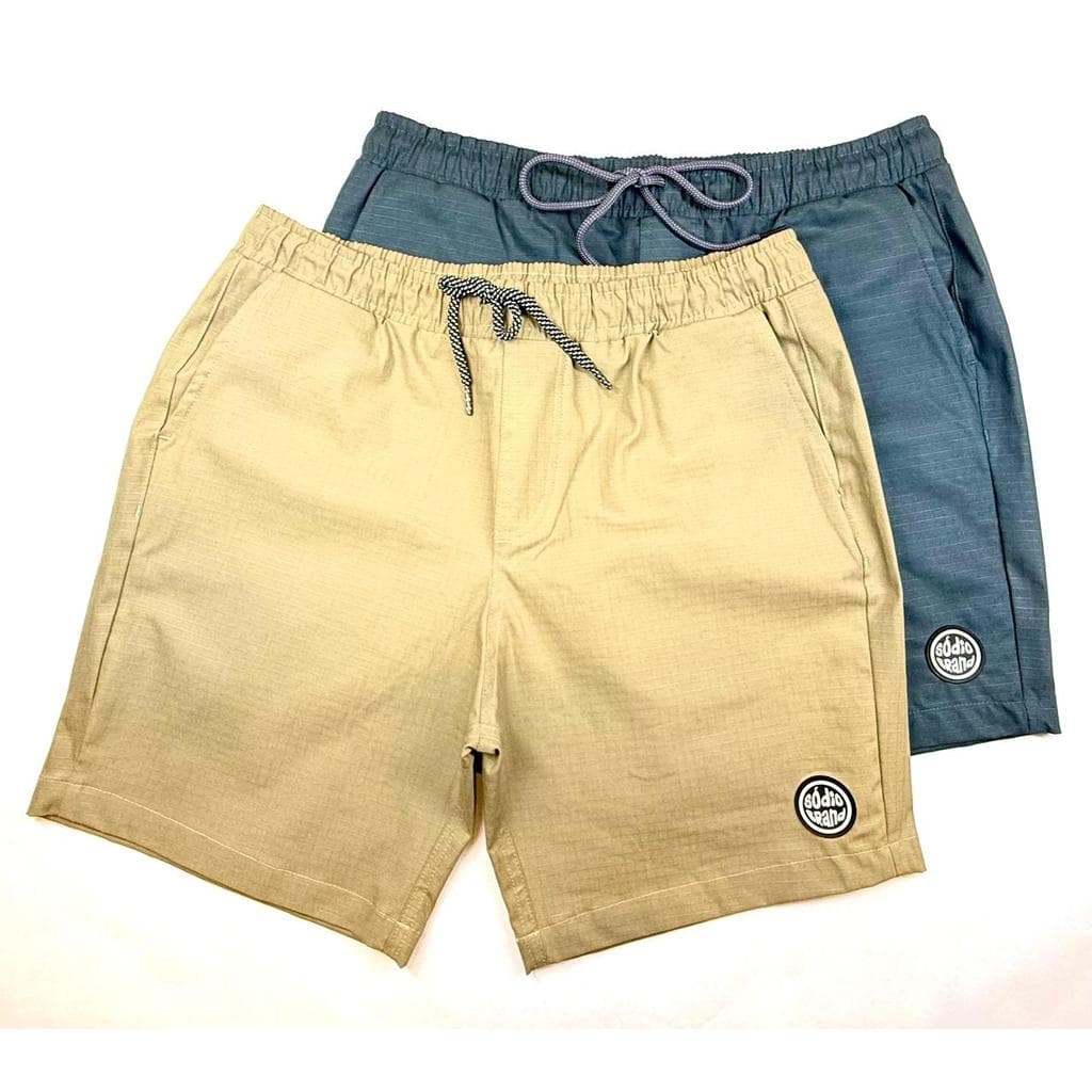 Bermuda Sarja Rip Stop Masculina 98% Algodão 2% Elastano Shorts Casual Resistente