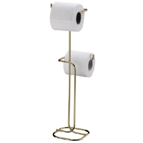 Porta Papel Higiênico Parede Banheiro Luxo - Dourado