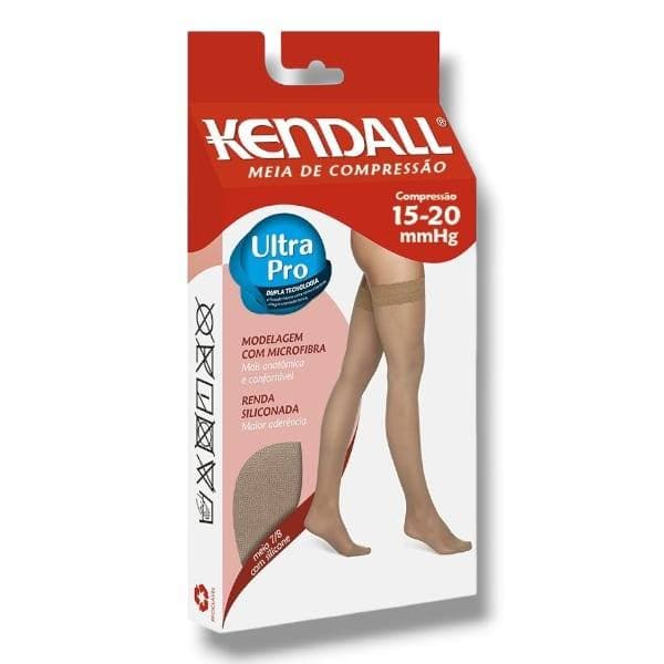 Meia Kendall 7/8 - Média Compressão (15-20 Mmhg) - Com Ponteira - Com Renda 1612