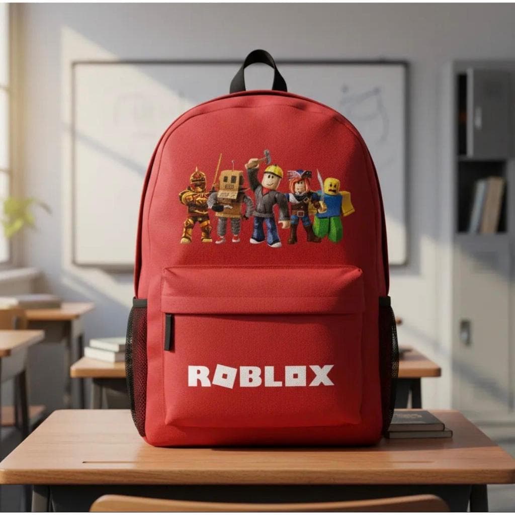 Bolsa Mochila Desenho Jogo Roblox Mochila Reforçada Moderna Ideal Para Adulto Infantil Kids Varias Cores Envio Imediato