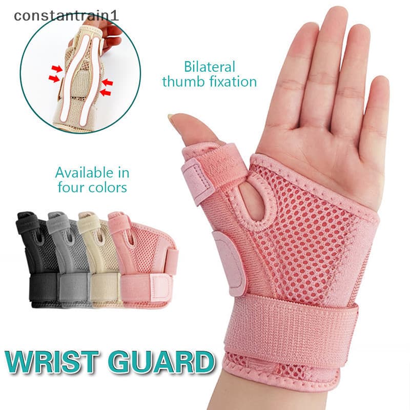 constantrain1 Pulso De Tala Flexível Suporte Do Polegar Para Tendinite Artrite Protetor Respirável Adapta-Se À Direita E
