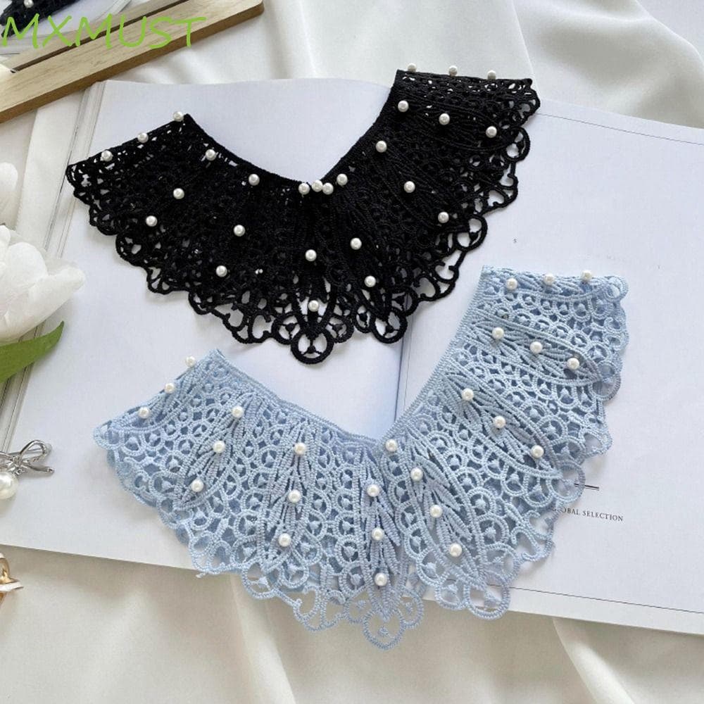 MXMUST Gola Falsa De Renda , Vestido Decorativo Ombro Boneca Colar Decoração Camisa , Xale De Algodão
