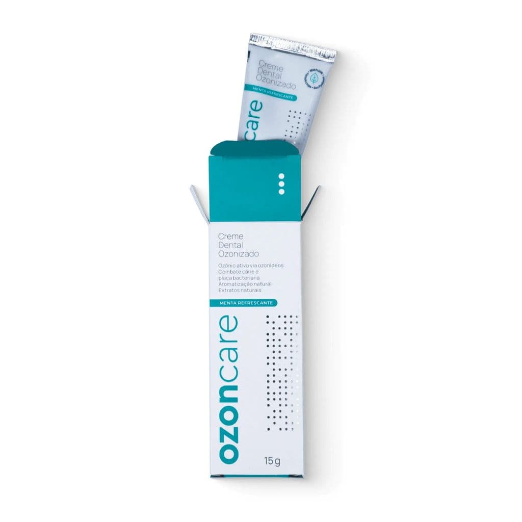 Mini Creme Dental Vegano Ozonizado Sem Flúor Ozoncare 15g