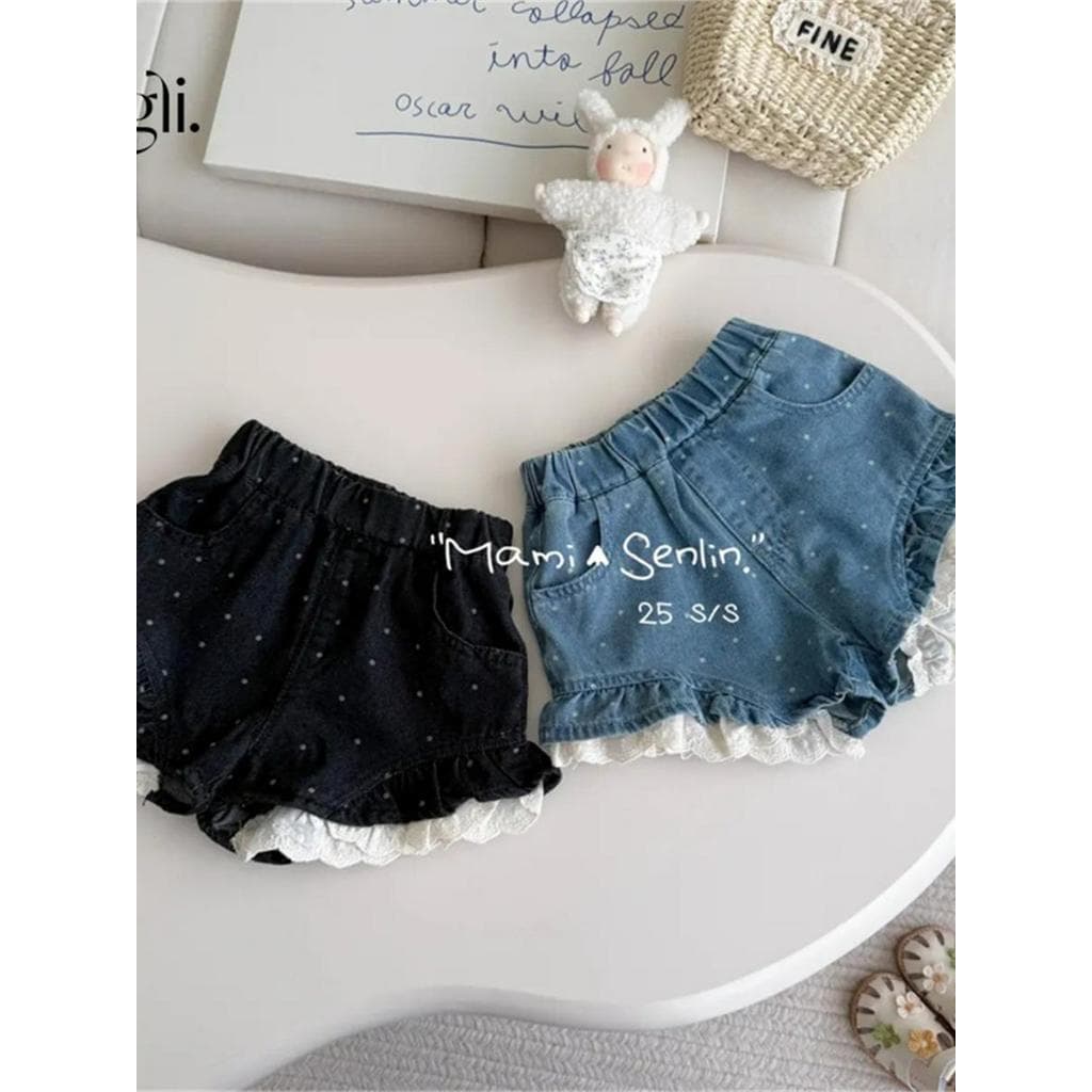 Meninas Denim shorts 2025 verão estilo fino bebê menina shorts crianças Jeans bebê Wear moda shorts na moda