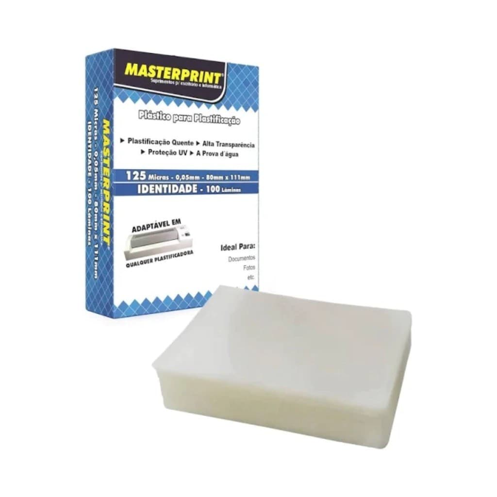 Plastico Plastificação RG 80x111 pct/20und