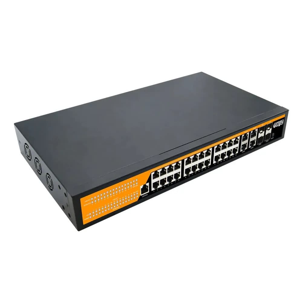 Switch Poe 24 Portas Giga Suite De Rede Vlan E Qos