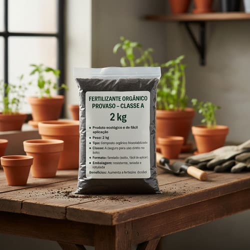 Terra adubada Condicionador Solo Fertilizante Provaso 2kg