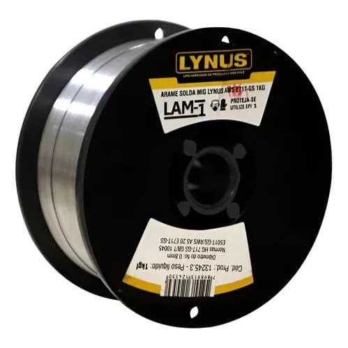 Arame De Solda S/ Gás Lam-1 - Lynus Preto Preto
