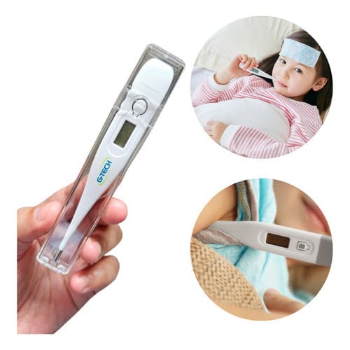 Termômetro Digital G Tech Branco Infantil Adulto Rápido Branco