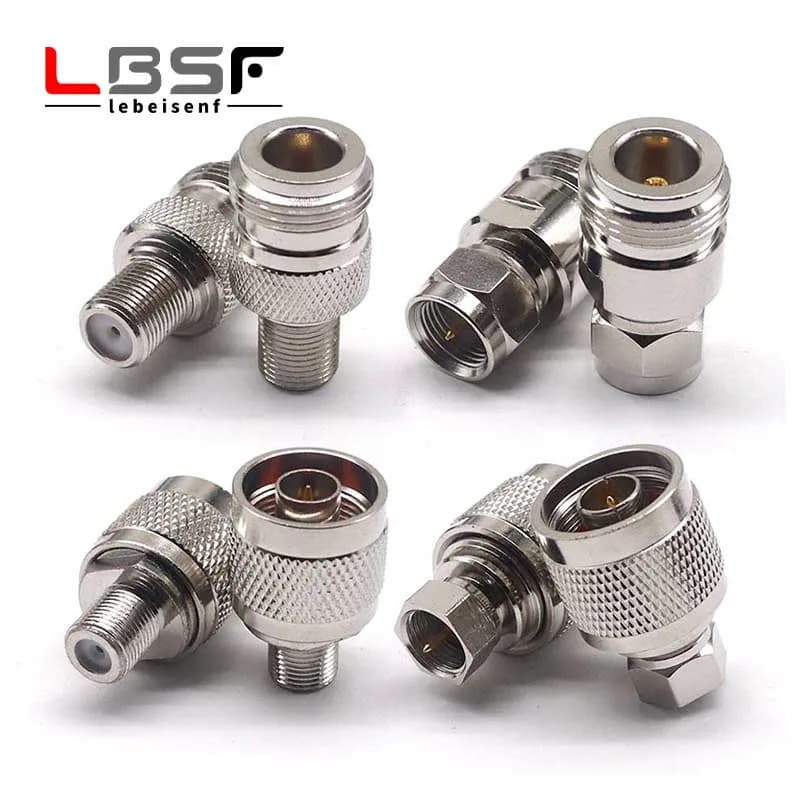 Adaptador de Conector Reto L16 N Macho-Fêmea para TV, Conversor Coaxial Imperial L16 N Macho-Fêmea para F TV Macho-Fêmea