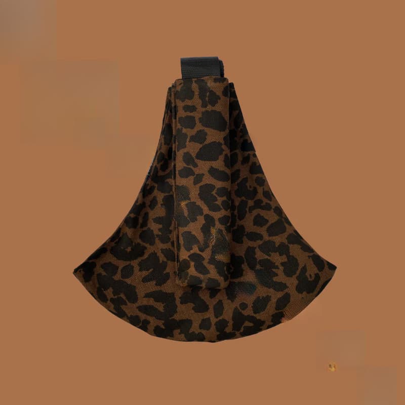 Simples leopardo impressão frente portátil abraço portador de bebê, cintura do bebê exterior fezes ferramenta útil QRCP