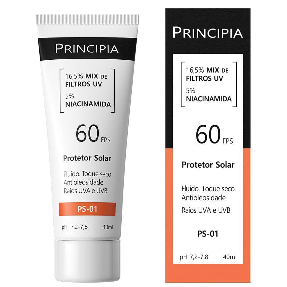 PROTETOR SOLAR FACIAL PRINCIPIA PS-01 FPS60 40ML