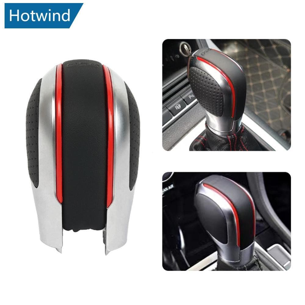 【 HW 】 Car DSG Capa Lateral Da Engrenagem De Câmbio Emblema De Couro De Camurça Para VW golf 6 Golfe 7 R GTI Passat B7 B