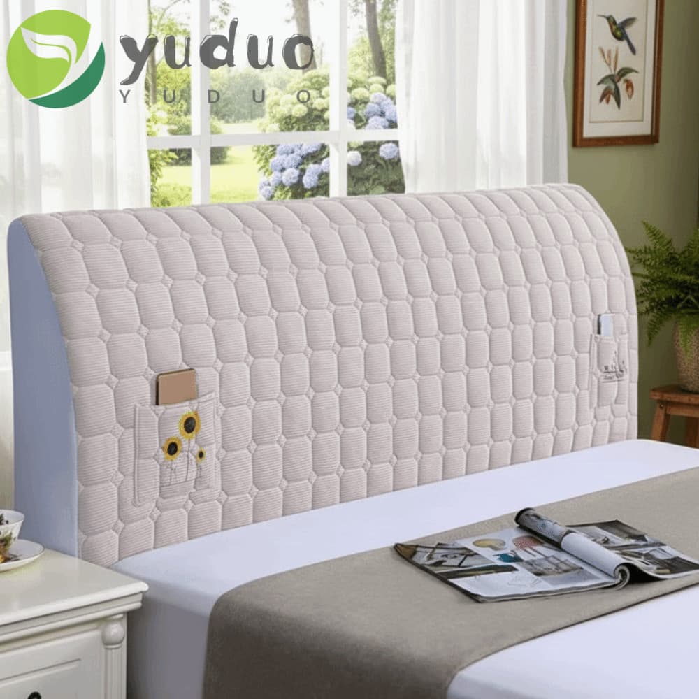 Capa De Cabeceira YUDUO , Proteção Contra Poeira Com Tudo Incluído Espessada Cabeça De Cama Anticolisão Lavável